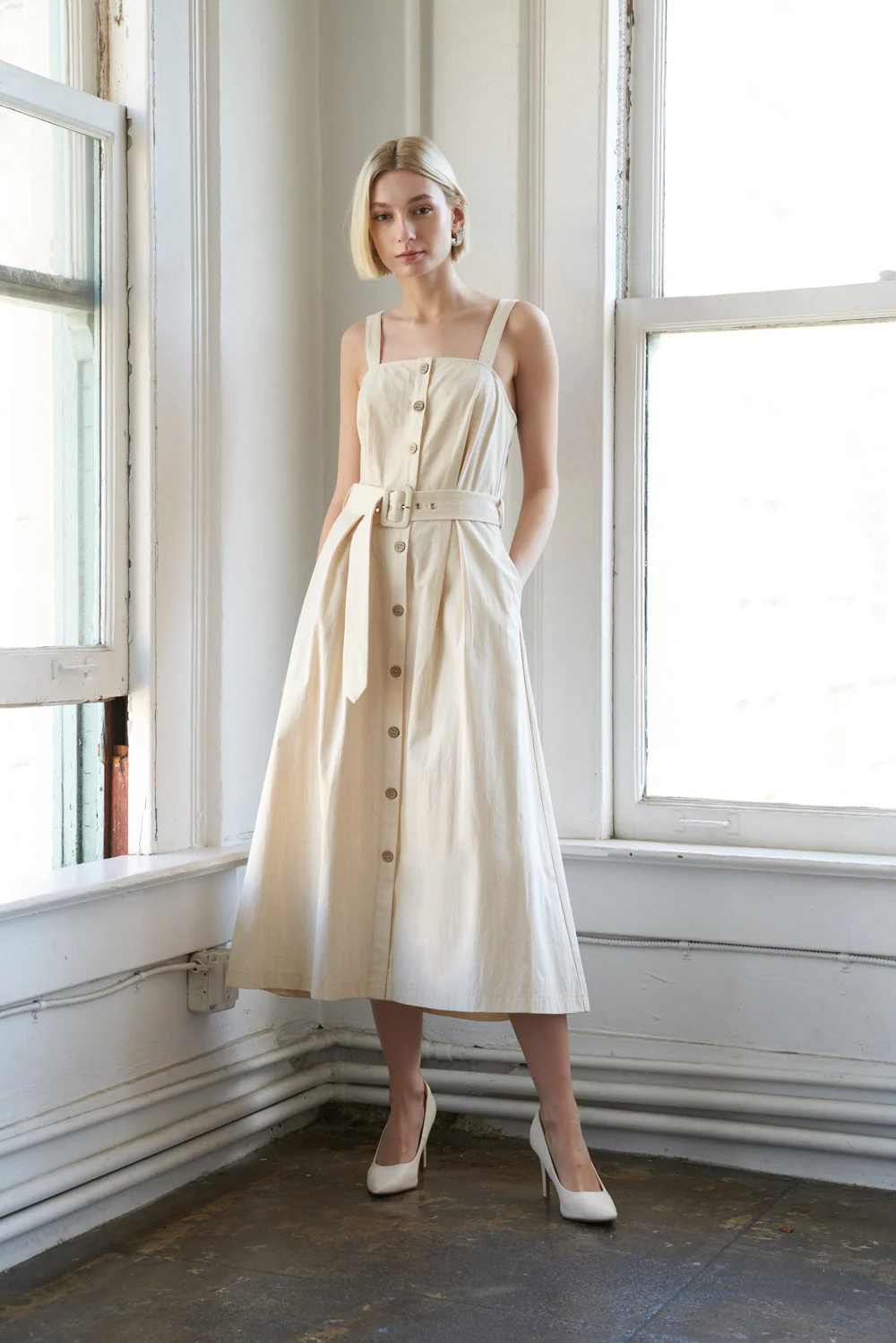 CALIFORNIA DREAMING BUTTON DOWN DRESS - Image 4