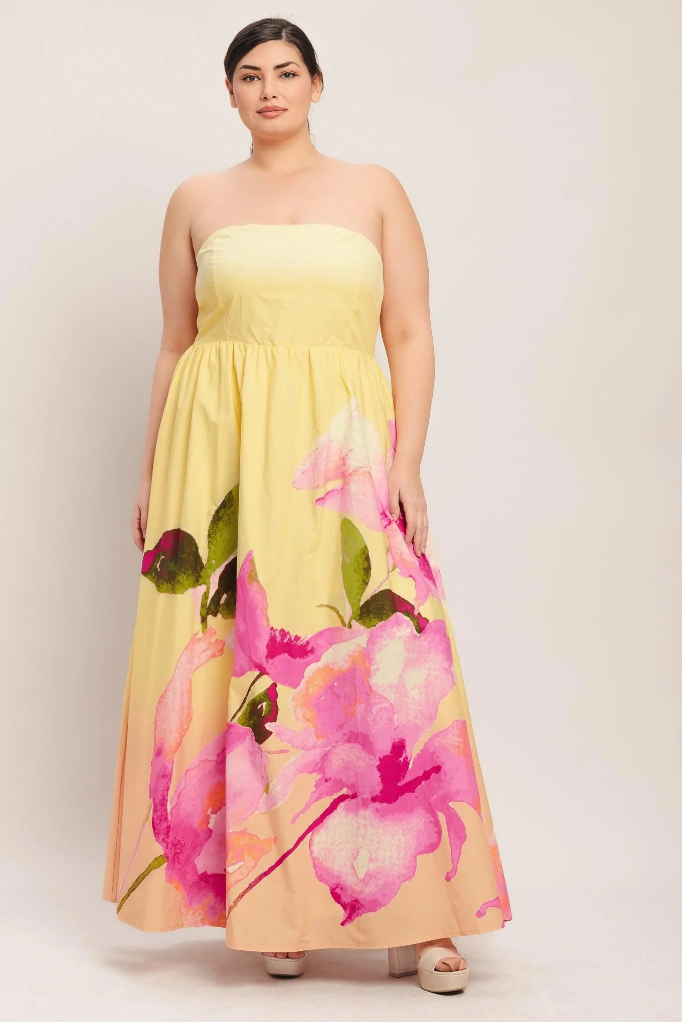 DREAMY OMBRE LIGHT YELLOW MAXI DRESS - Image 10