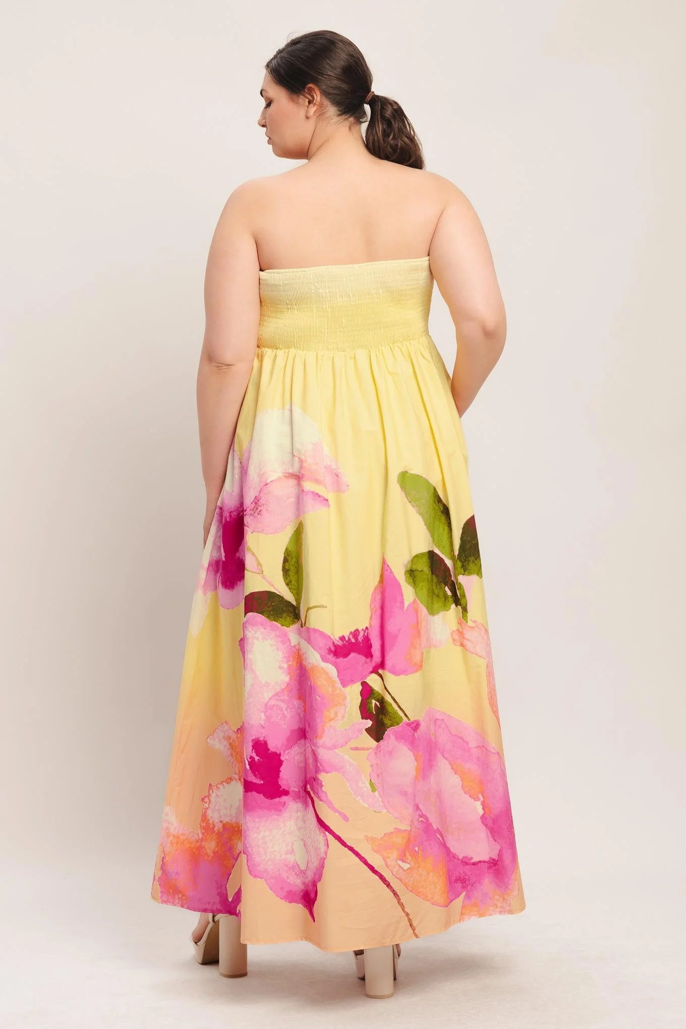 DREAMY OMBRE LIGHT YELLOW MAXI DRESS - Image 12