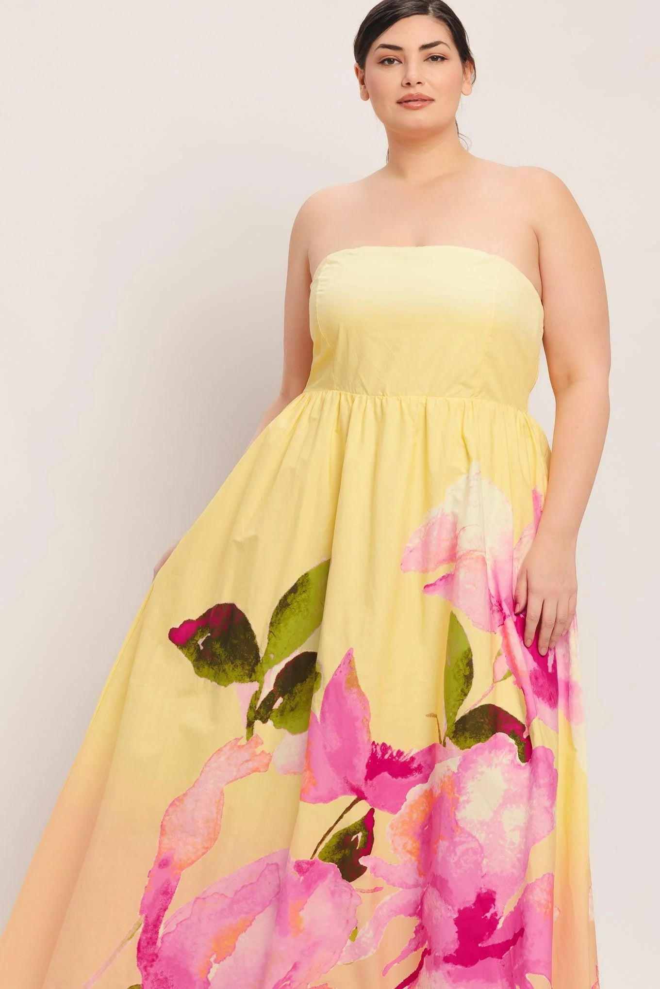 DREAMY OMBRE LIGHT YELLOW MAXI DRESS - Image 9