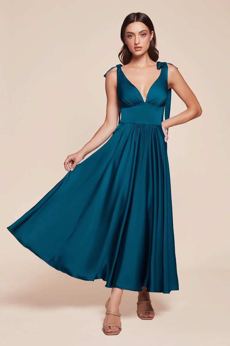Size 10, MAGGIE MIDI DRESS - TEA LENGTH A-LINE DRESS - FRENCH NAVY - FINAL SALE