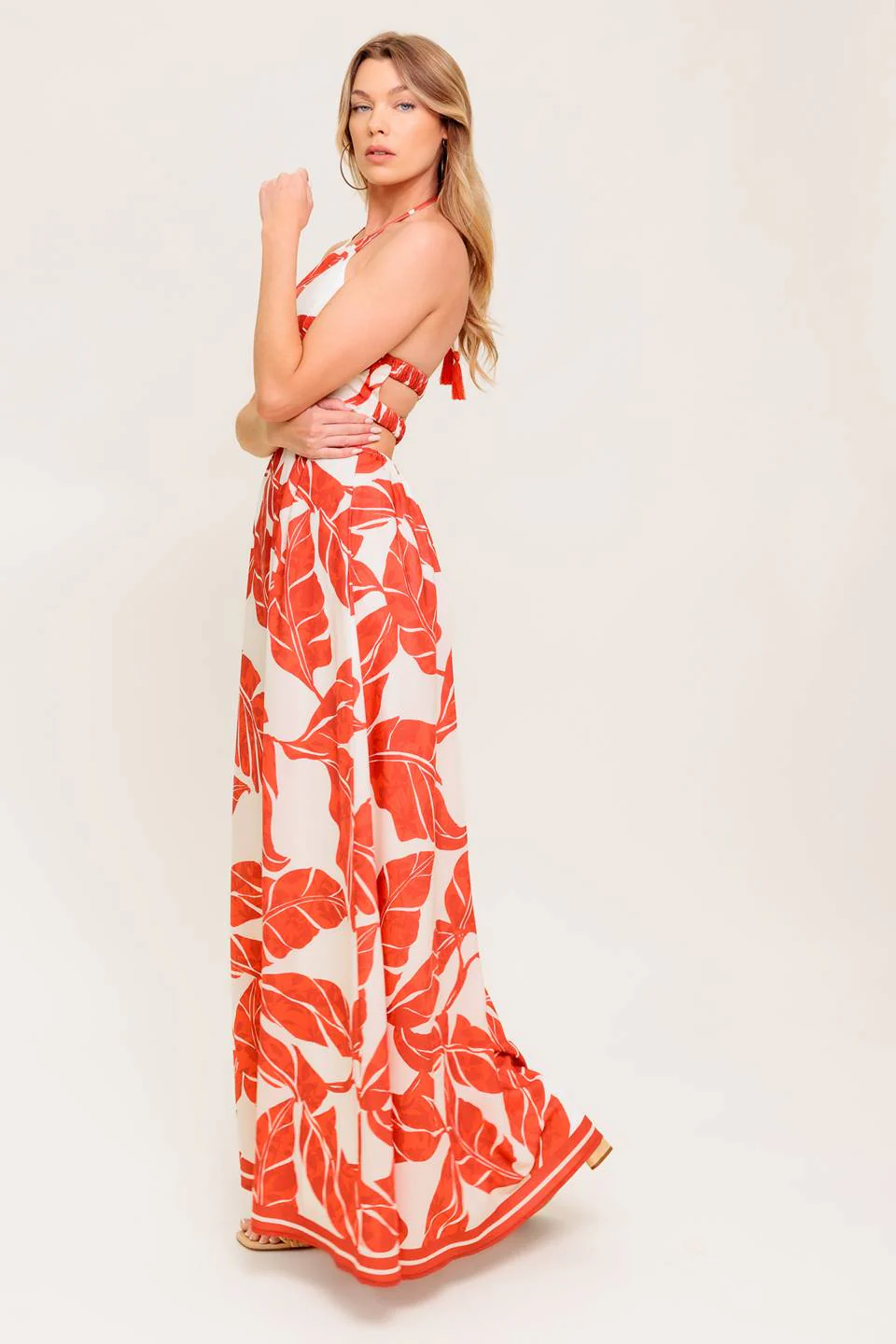 MARLEY MAXI DRESS - TROPICAL HALTER MAXI - Image 6