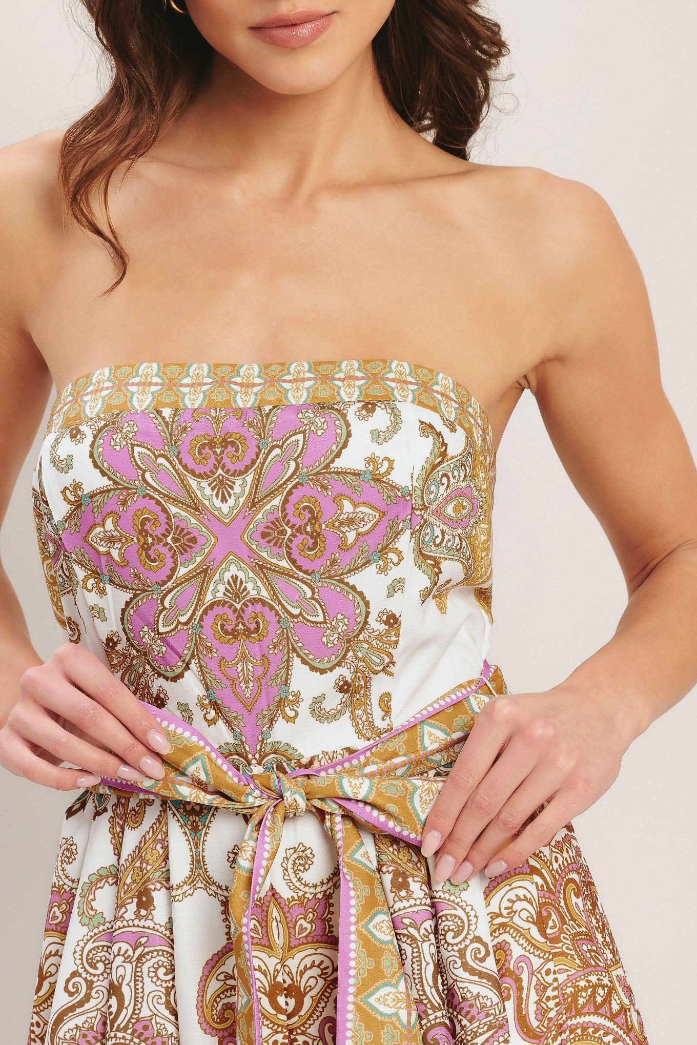 MEDITERRANEAN DREAM STRAPLESS JUMPSUIT - Image 6