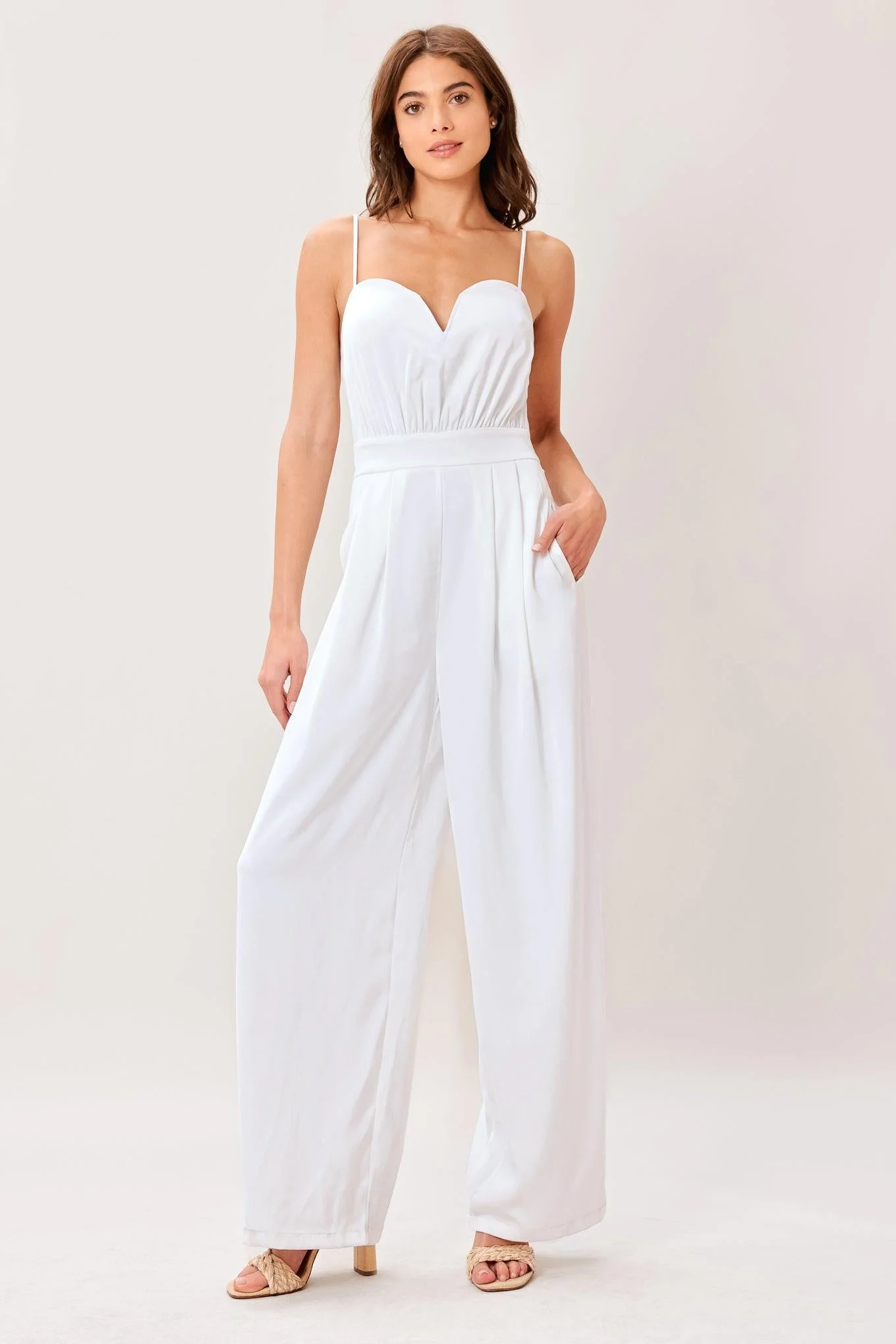 MODERN EASE WHITE JUMPSUIT